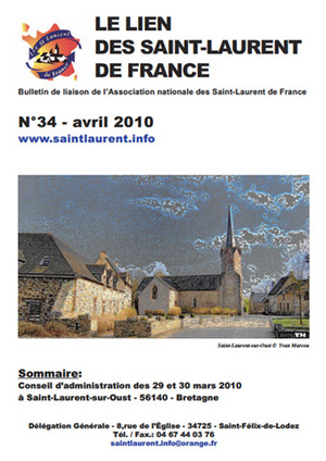 Lien N° 34 - Bulletin de liaison des Saint-Laurent de France