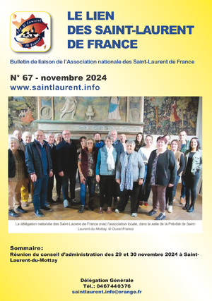 Bulletin de liaison des Saint-Laurent de France n°67