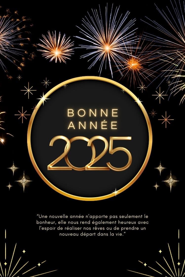 Belle et heureuse année 2025. 